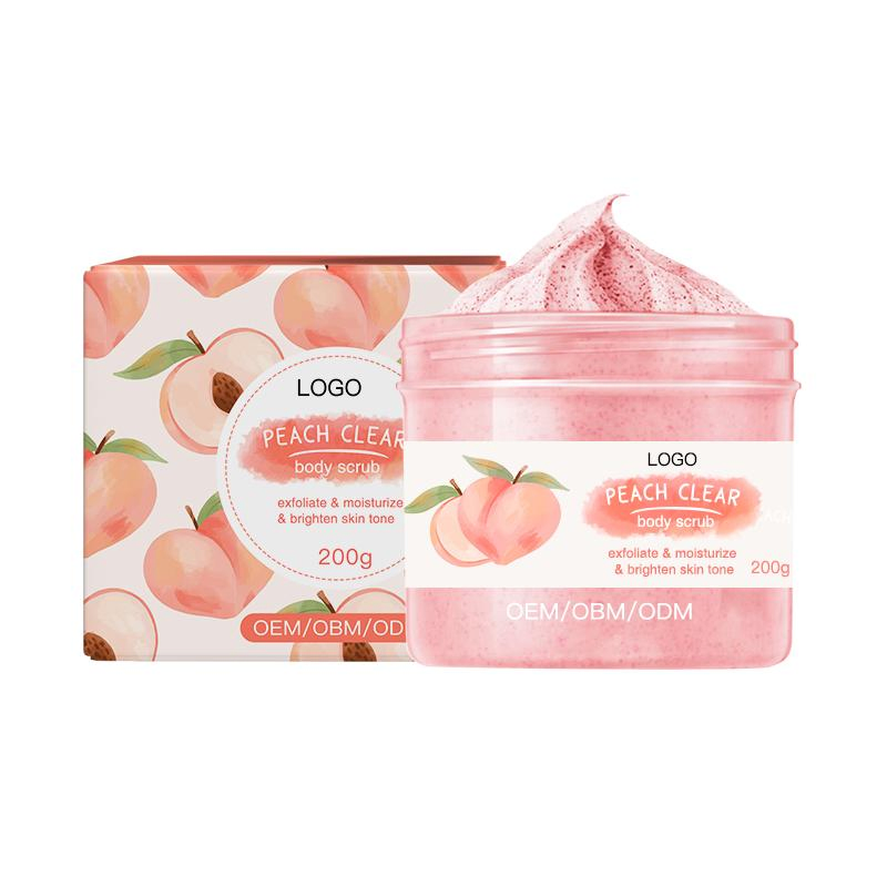 Body Scrub Body Care Custom Private Label Moisturizing Peach Exfoliating Body Scrub