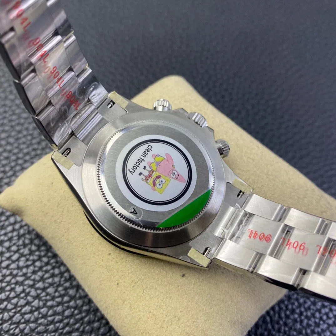 Top Quality Super Clone Clean Factory 4130 Movement Automatic 5A Mechanical Men's Mechanical 116500ln-0002 Chronograph Watch Custom 40mm