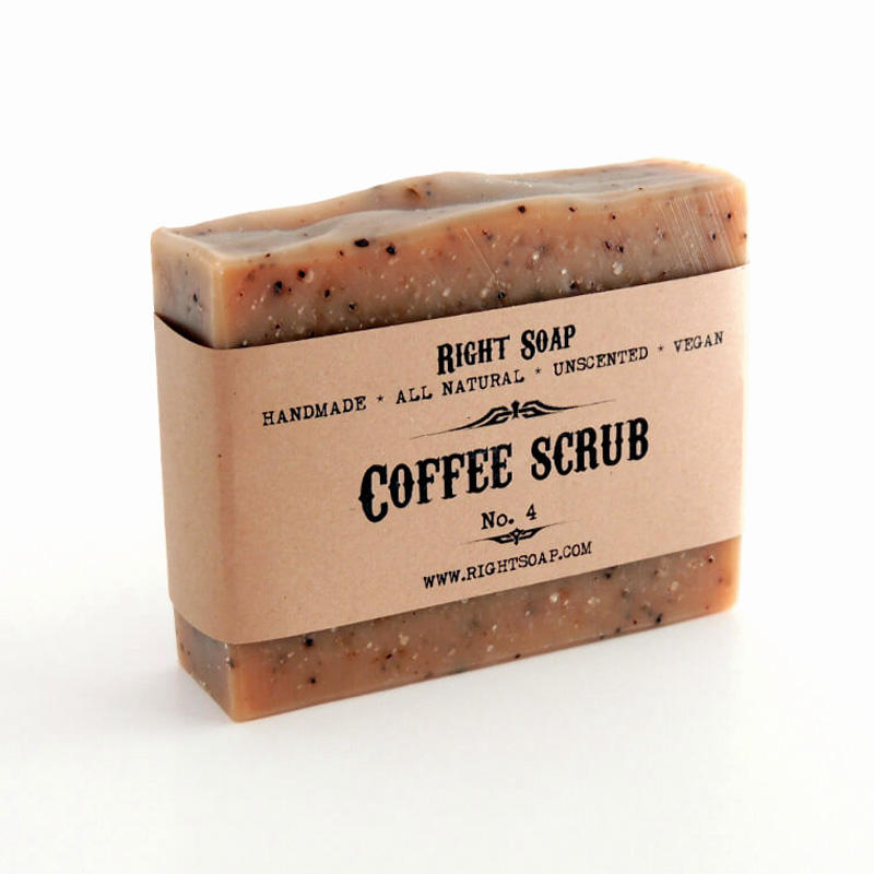 OEM Handmade Exfoliating Natural Organic Coffee Scrub Soap Bar