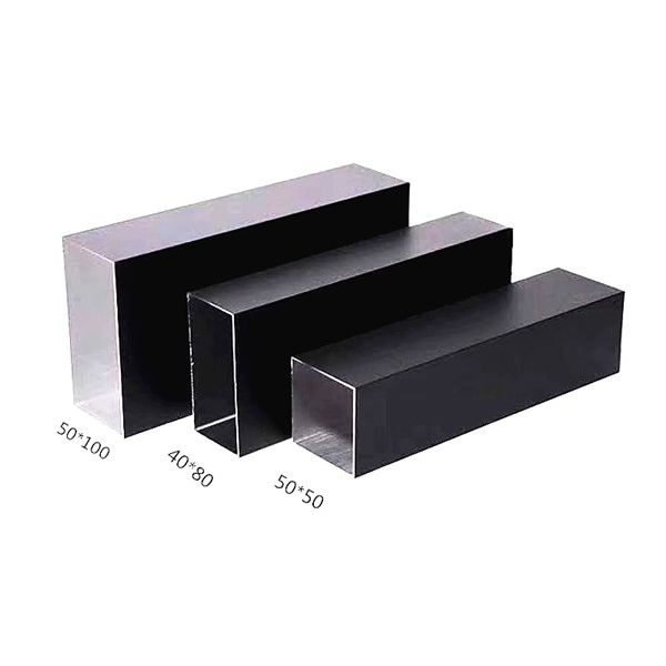 Wood Grian Suspended False Ceiling Aluminum Profile Square Tube for Hotel Project