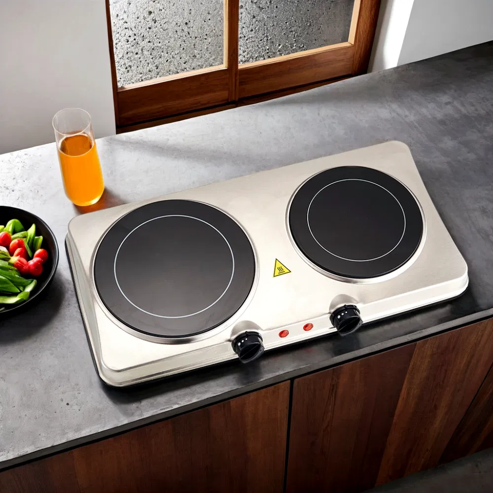 Two Burner Electric Infrared Cooktop Ceramic Hob Cooker Home