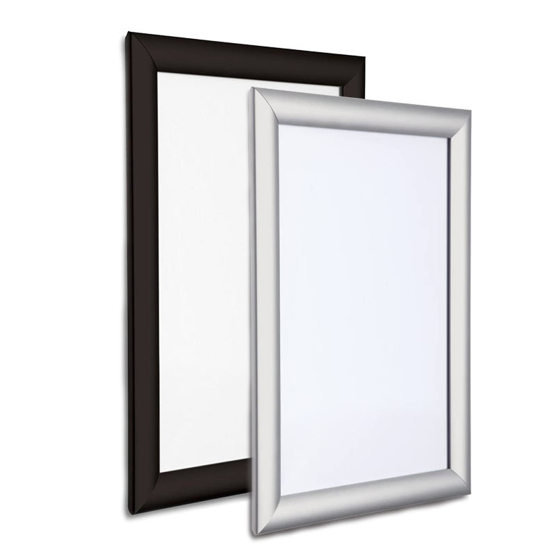 aluminum led 20mm 25mm 32mm snap picture lock frame a1 a2 a3 a4 silver aluminum extrusion black snap poster frames