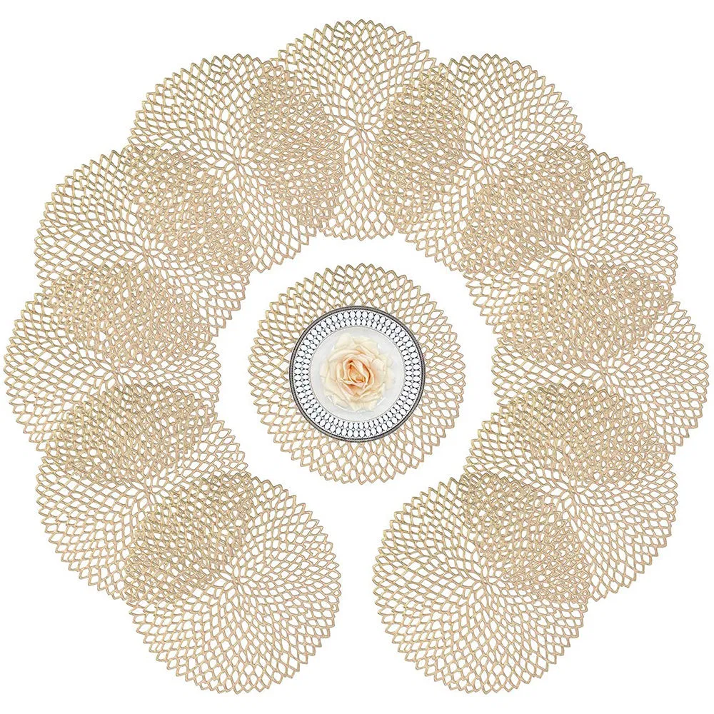 Gold High Quality PVC Plate Placemat