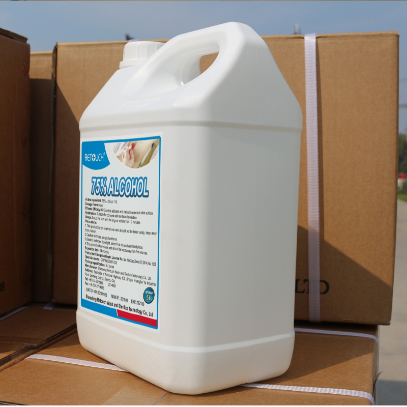 75% Alcohol Disinfectant 5L for Surface Disinfection Ethanol Solution
