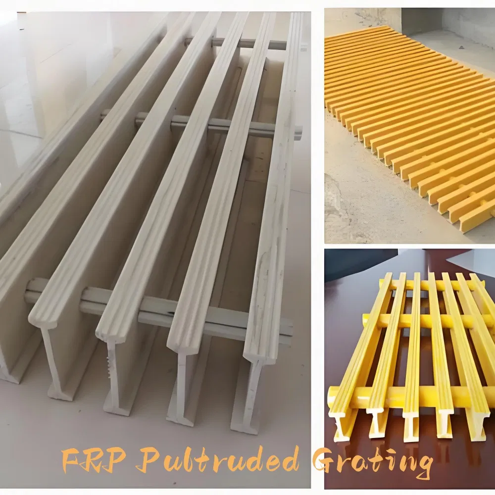 Hongwo FRP Pultruded Grating Hot-Selling GRP Fiberglass Walkway Construction Grating