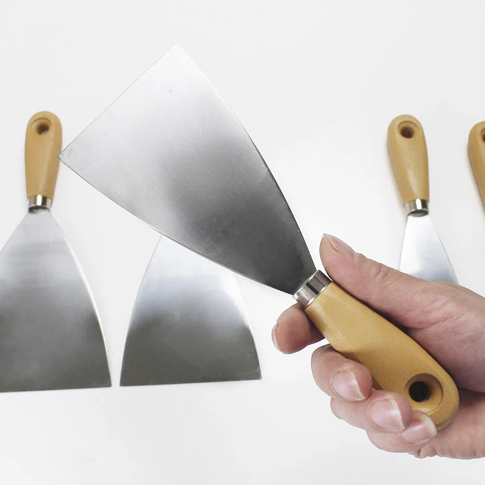 Peng Gong Imitation Wood Handle High Carbon Steel Putty Knife Thickened Cleaning Spatula Scraping Putty Trowel Paint