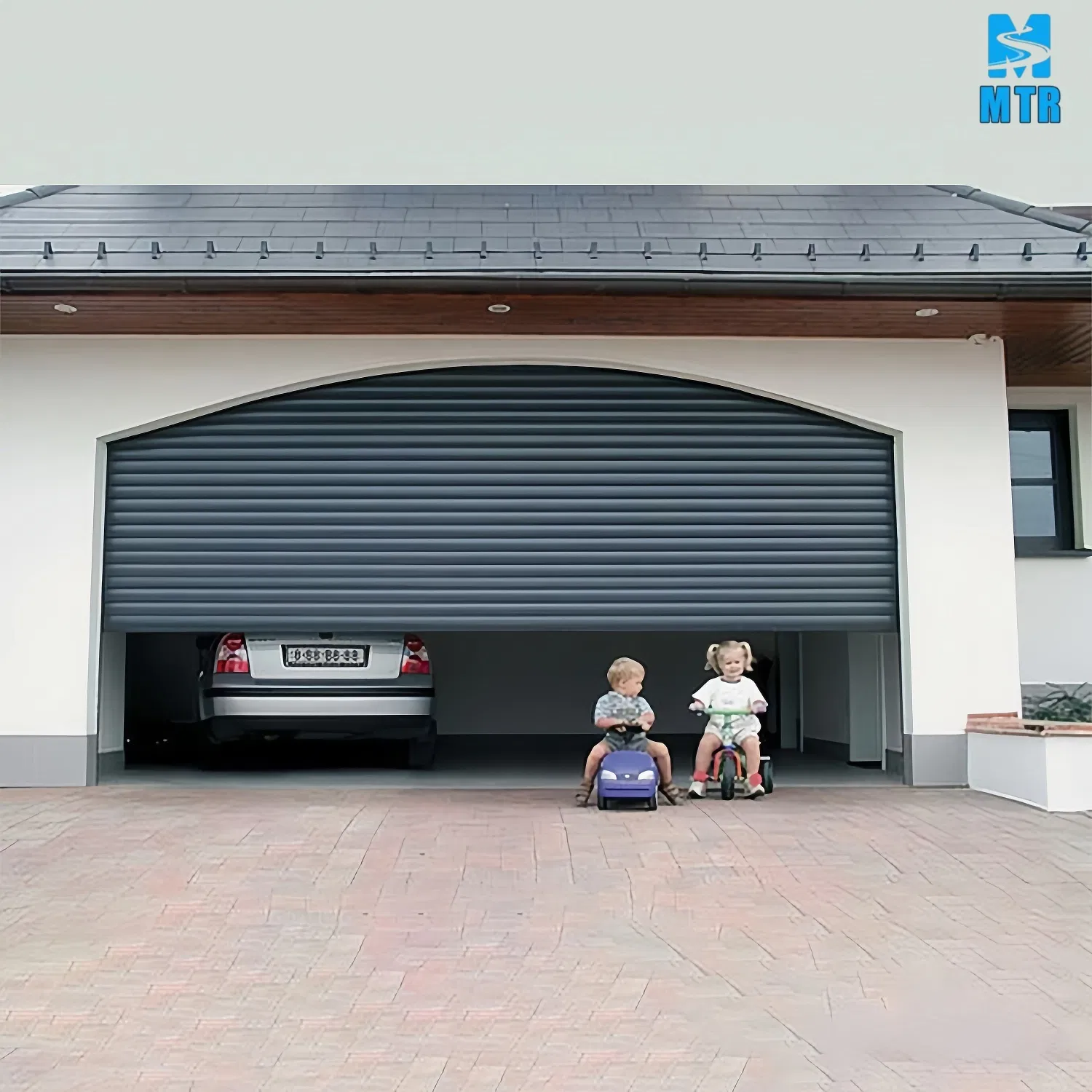 Auto-0perated Wear-Resistant Garage Rolling Door Shutter Door Custom Size