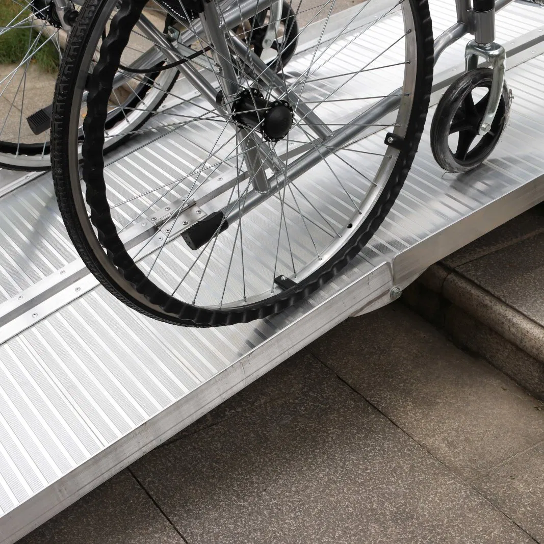 Алюминиевая складная рампа для порога, 4-секционная