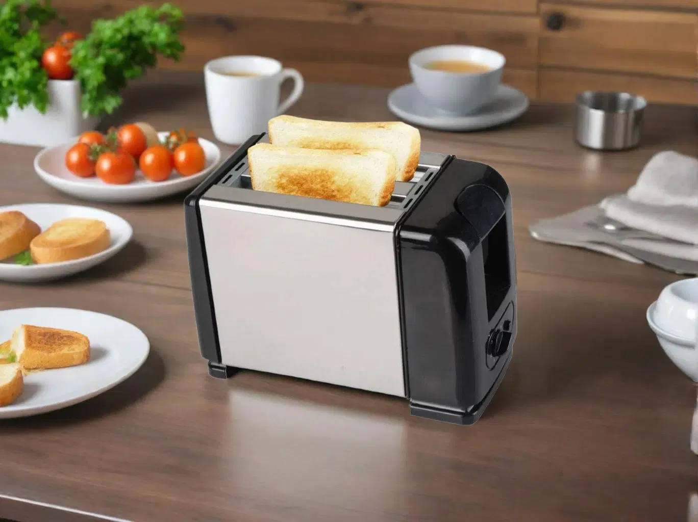 Stylish 2 Slice Toaster with Modern Design and Quick Toasting Features