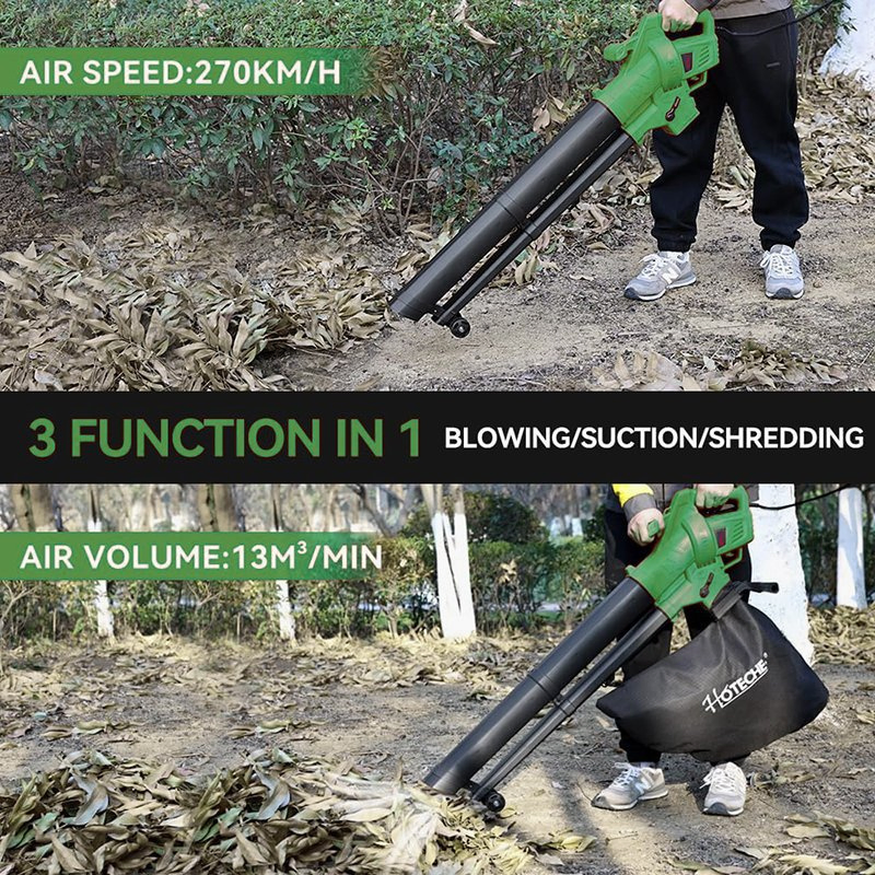 Vacuum Blower Variable Speed 3 in 1 Electric Leaf Blower (EVB004)