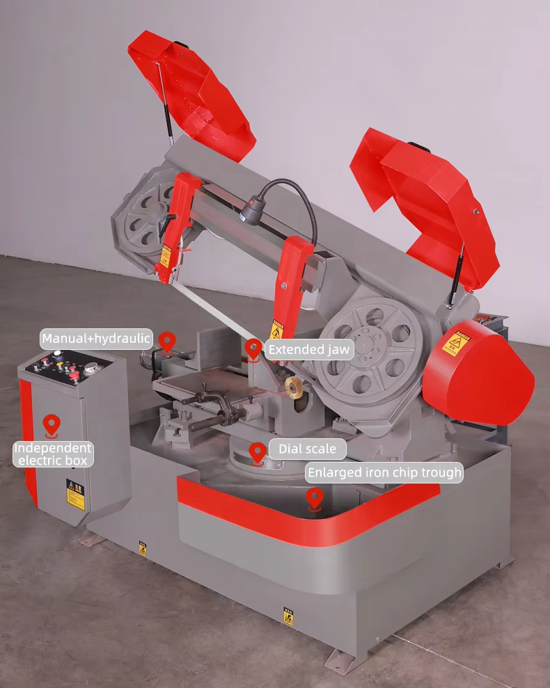 Ленточная пила по металлу автоматическая с PLC и редуктором