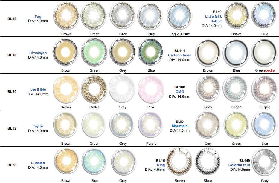Natural Yearly Big Eyes Lentes De Contacto Color Contact Lenses Factory