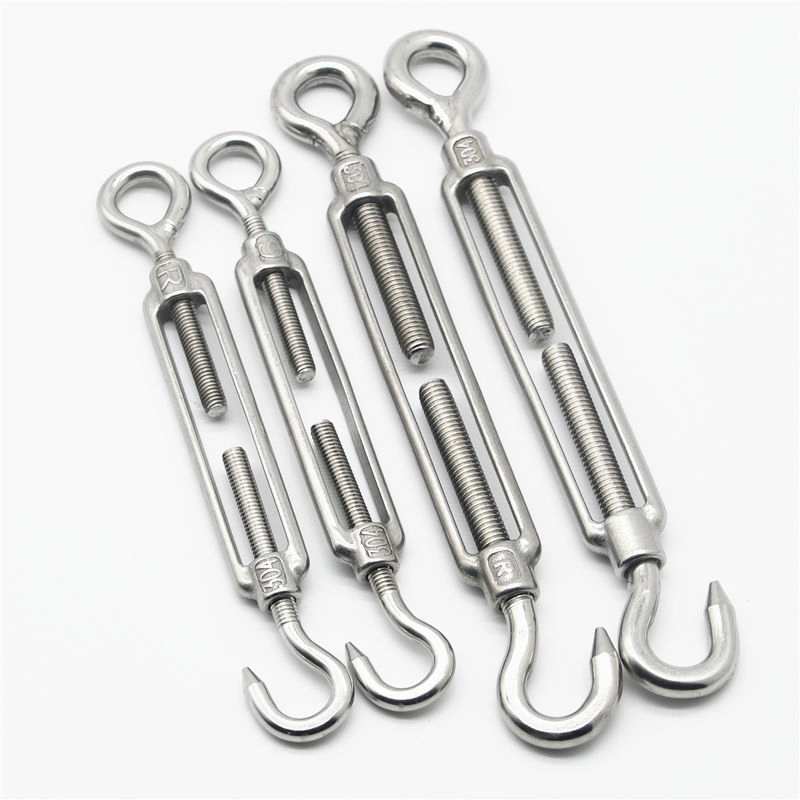 Rigging Hardware High Polished Stainless Steel DIN1480 Hook Hook Open Body Turnbuckle