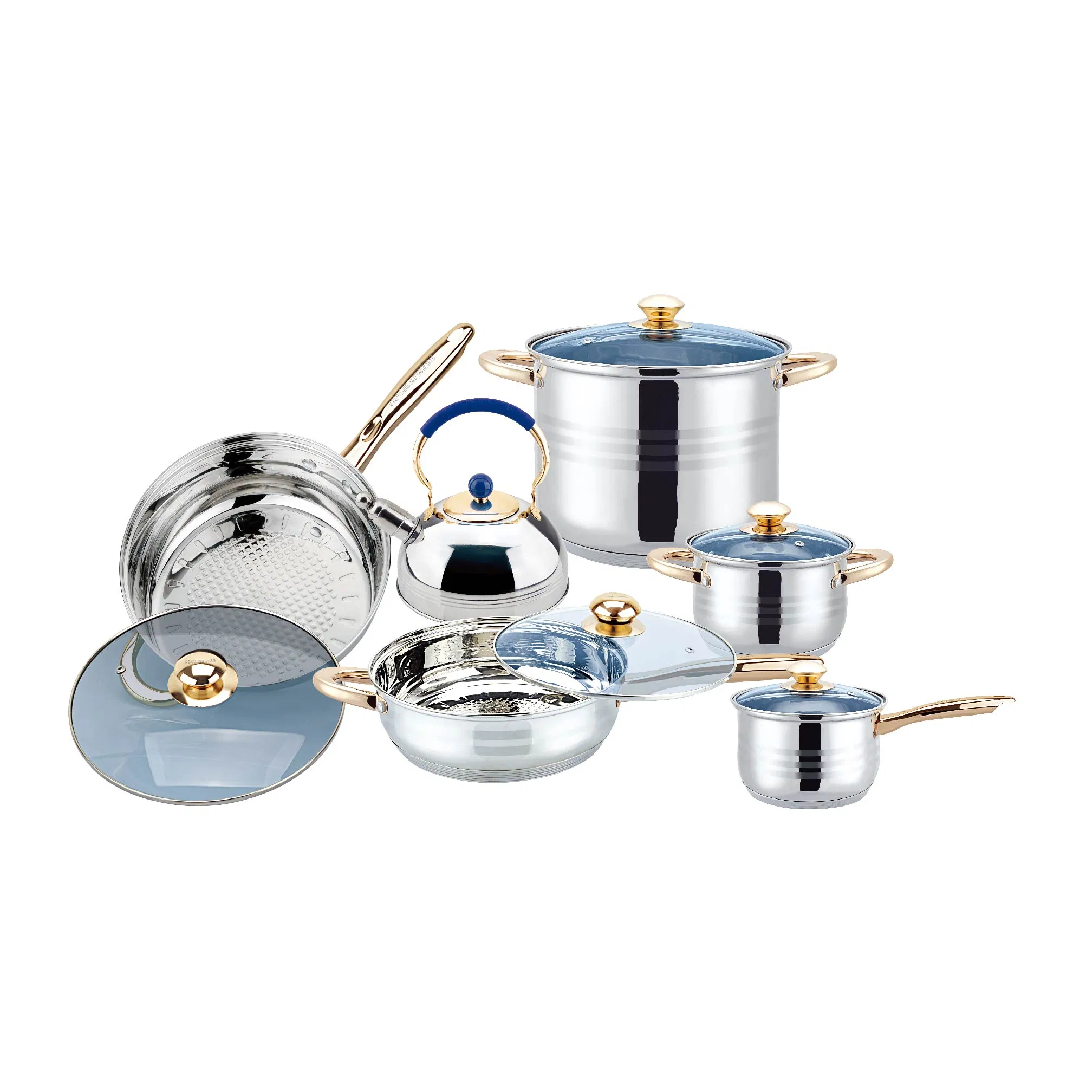 New Product OEM Kitchen Utensils Equipment Cook Ware Stainless Steel Cookware Set