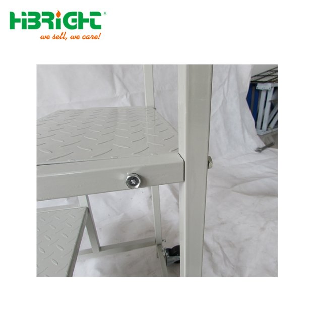 2 Step Strengthen Moveable Truck Step with Caster