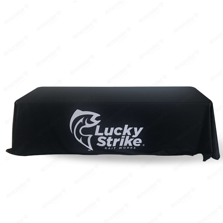 6FT 8FT Trade Show Table Throw Fitted Custom Printed Table Cloth Standard Table Cover