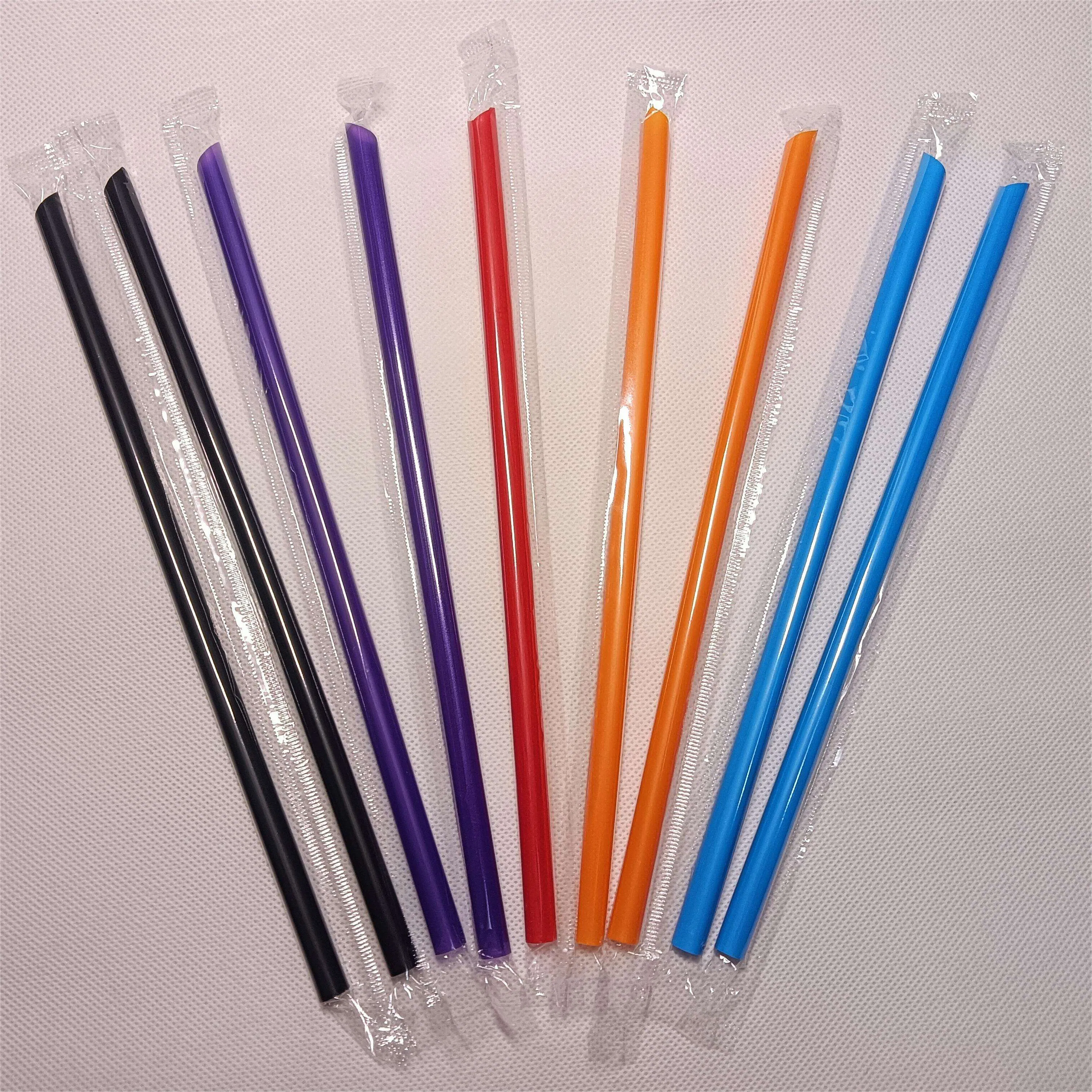 2025 New Style Disposable Plastic PP Straight Customized Drinking Straw