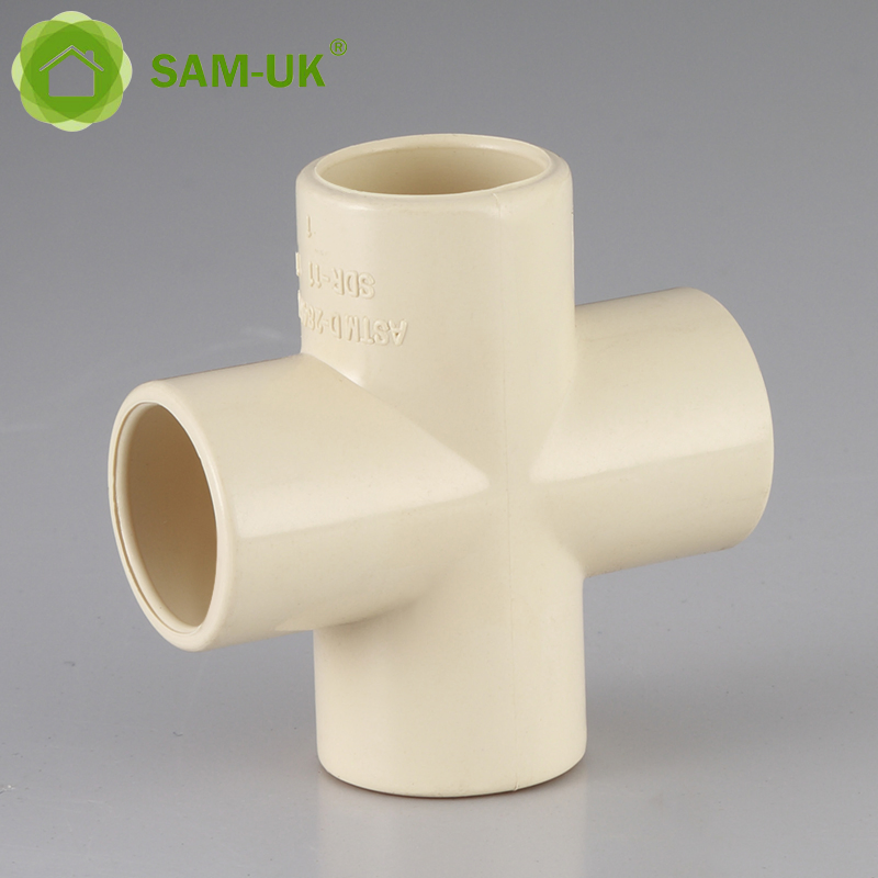 ASTM D2846 Schedule 40 CPVC 4-Ways Fittings Cross