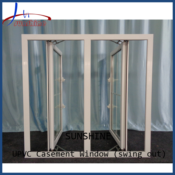 36 X 36 Inches Double Opening UPVC Windows with Hurricane Impact Glass