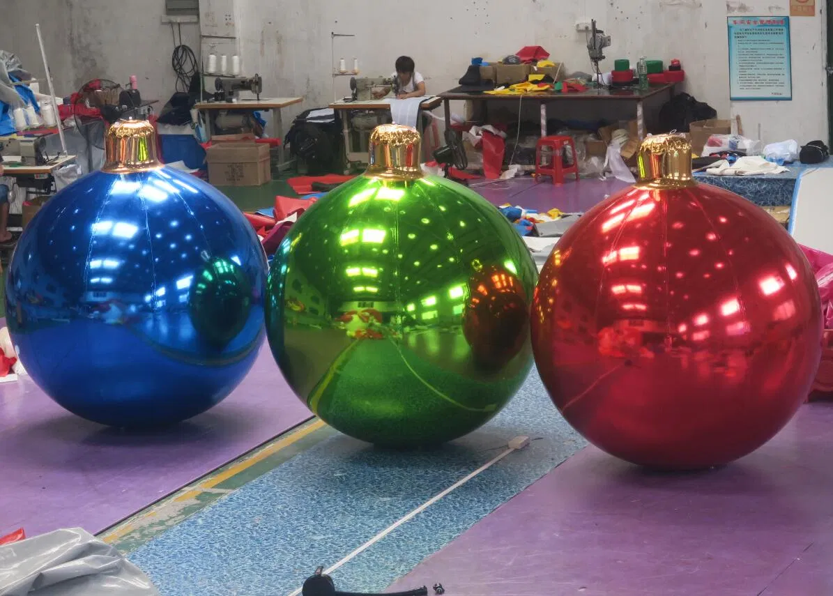 1m Diameter Advertising Inflatable Mirror Balloon / Mirror Ball