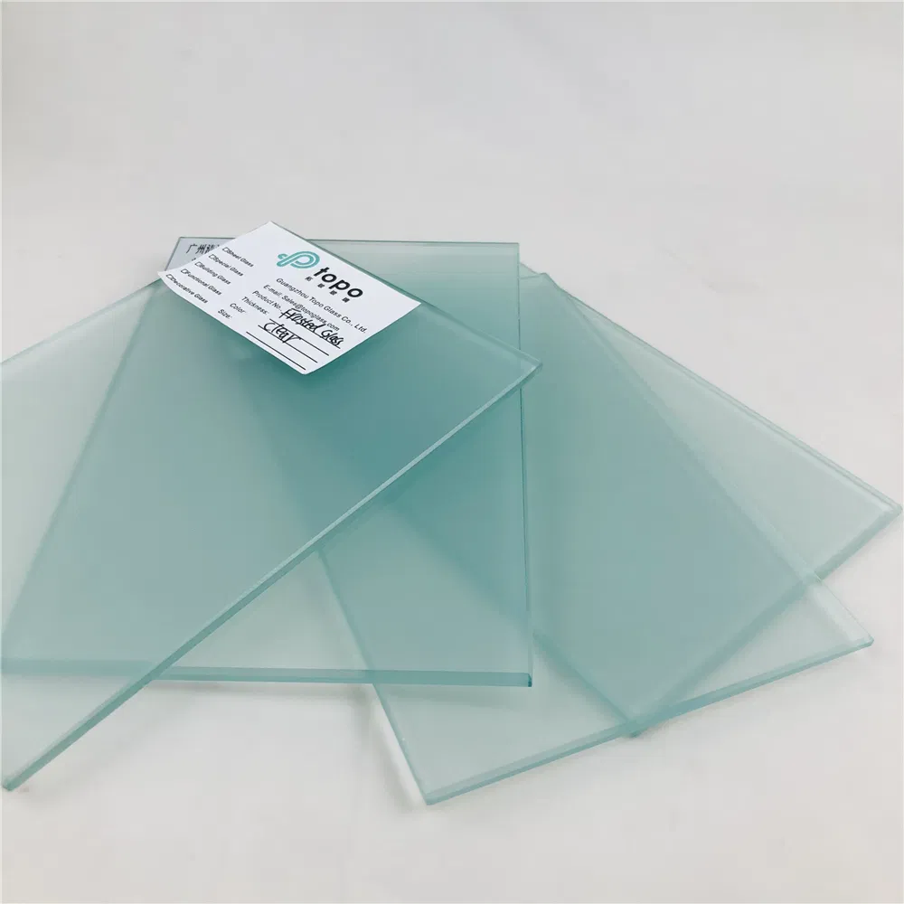 4mm 5mm 6mm 8mm 10mm 12mm Clear Acid Etched Frosted Glass (FG-TP)