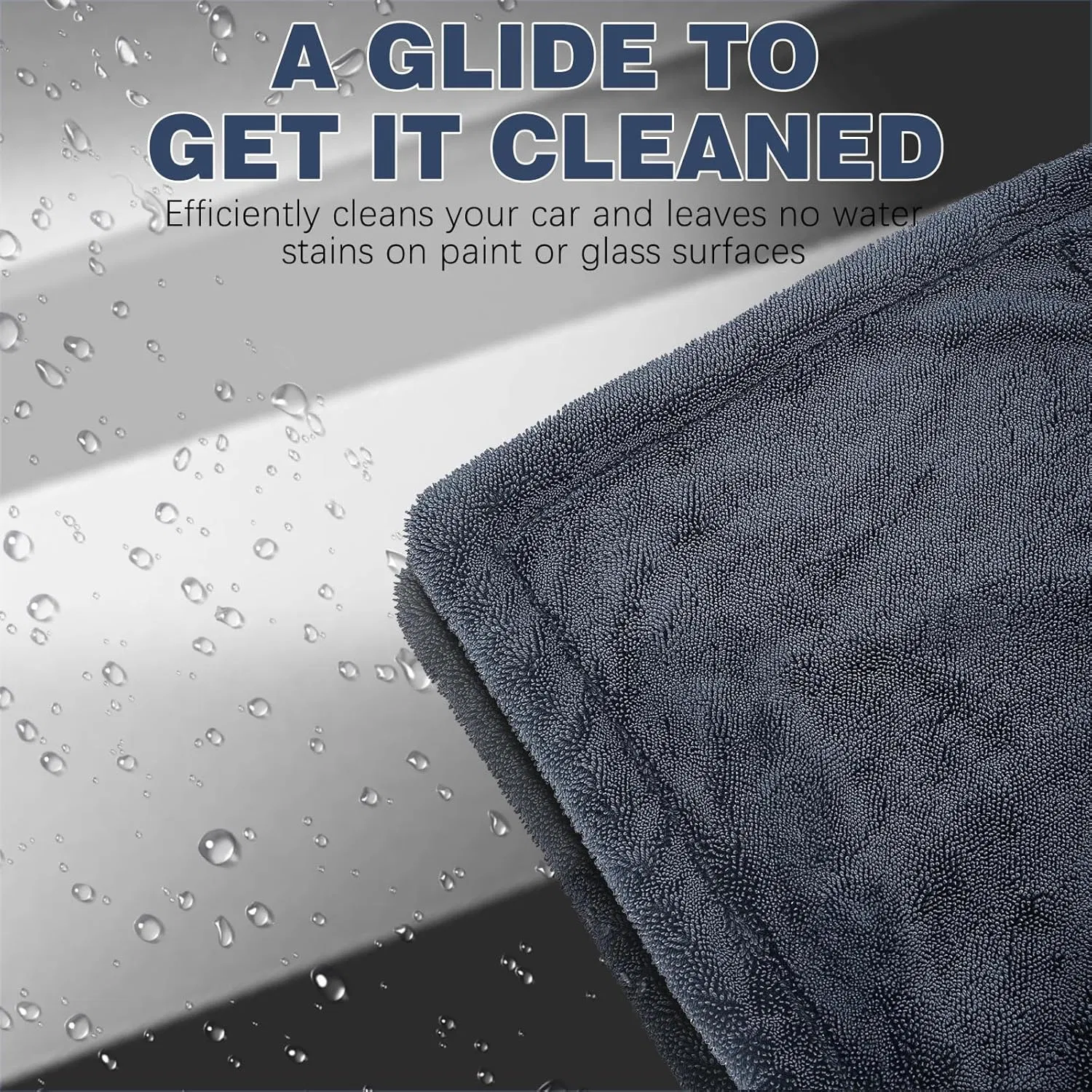 36"X24" 1100GSM Double-Sided Towel - Ultra-Plush Car Detailing Cloth