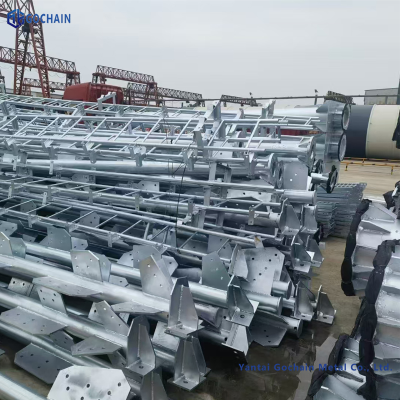 Hot DIP Galvanizing Railway Steel Pillar Supports