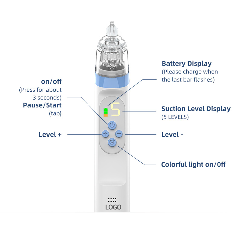 Waterproof Baby Nasal Sucker Cleaner Detachable Electric Nasal Aspirator Baby Products
