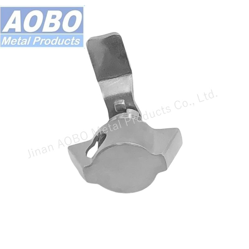 Heavy Duty Precision Cast Industrial Cabinet Quarter Turn for Padlock Stainless Steel Padlockable Wing Knob Cam Lock Latch