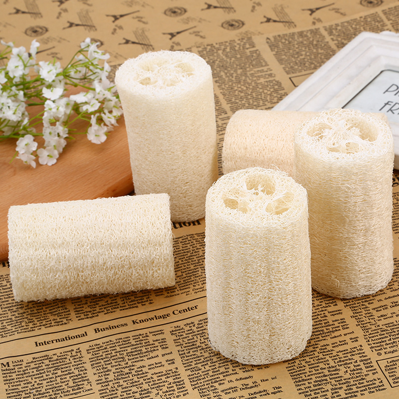 Eco Friendly Natural Loofah Sponge Body Shower Bath Kitchen Scrub Brush Exfoliating Dish Facial Face Loofa Lufa Luffa Pad