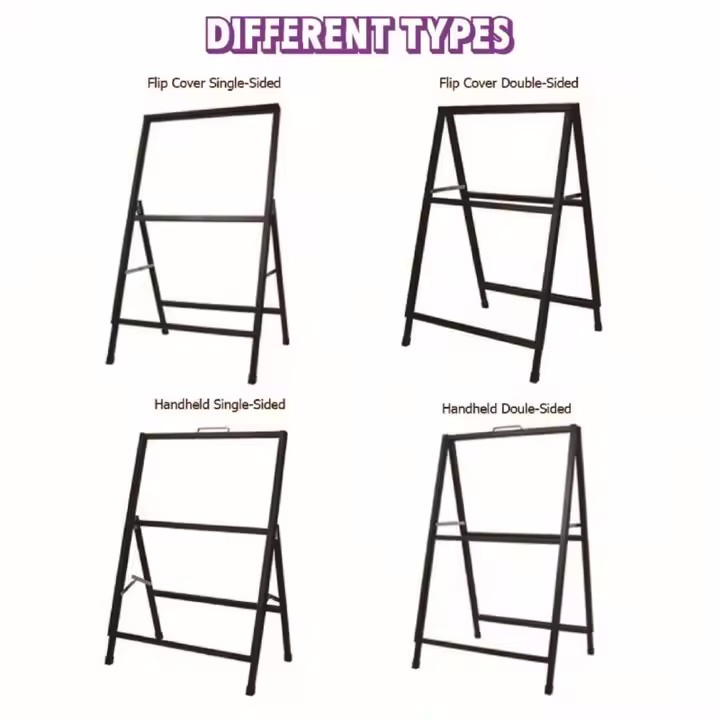 Manufacturers Wholesale a Frame Sign Outdoor Customized Pavement Signs