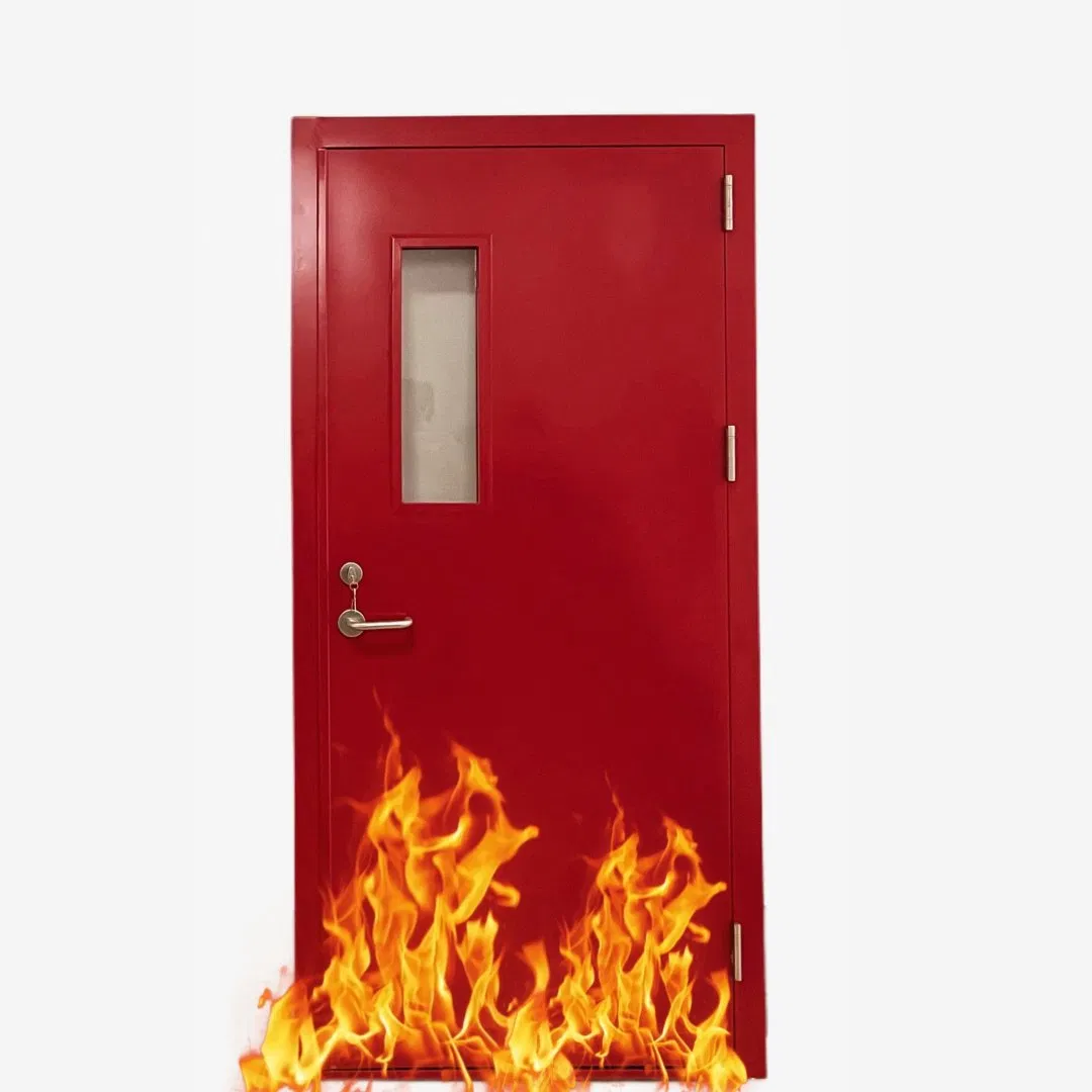 European Standard Commercial Fireproof Steel Fire Rated Metal Doors