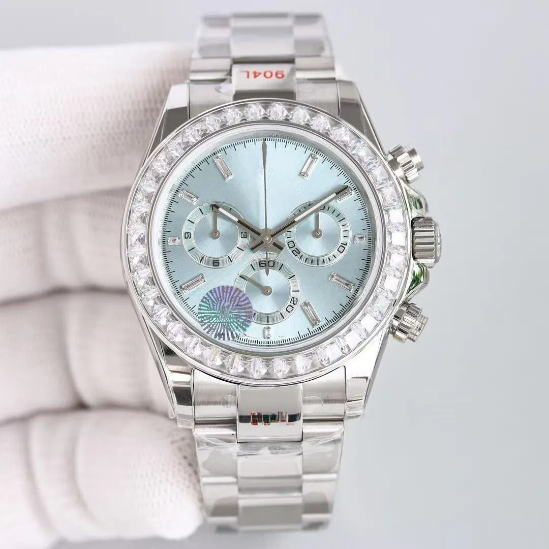 Top Logo Luxury Mechanical Watch Simple Atmosphere Design Fashion Trend with Elegant Drill Ring