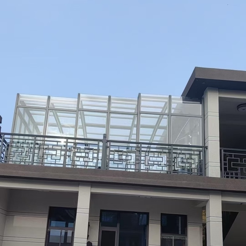 Премиум раздвижная алюминиевая веранда с остеклением