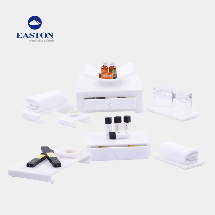 New Design Resin Hotel Soap Dish with Marble Finish