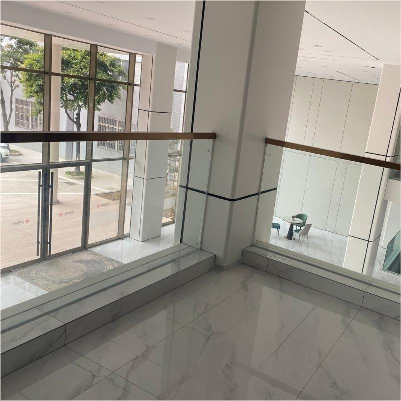 Aluminum Frame Staircase Balustrades Handrails Tempered Glass Railing