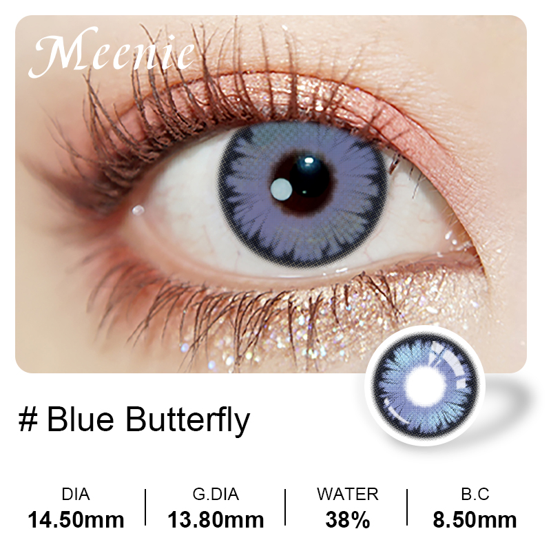 Natural Blue Tone Cosmetic Eye Contact Lenses Factory Wholesale