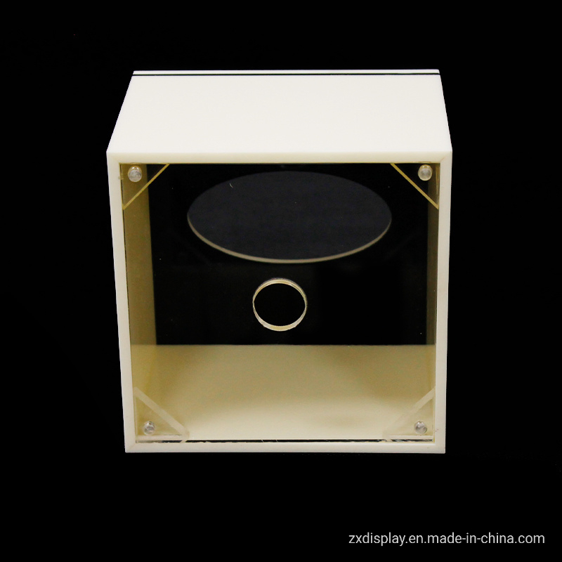 White Luxury Square Acrylic Tissue Box for Paper Rolls and Paper Towels