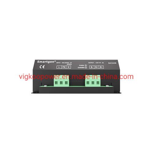 Smartgen DC Electric Float Charging Long Term Lead Acid Automatic Portable Smart Battery Charger for Generator Bac2408 12V 24V Fast Delivery