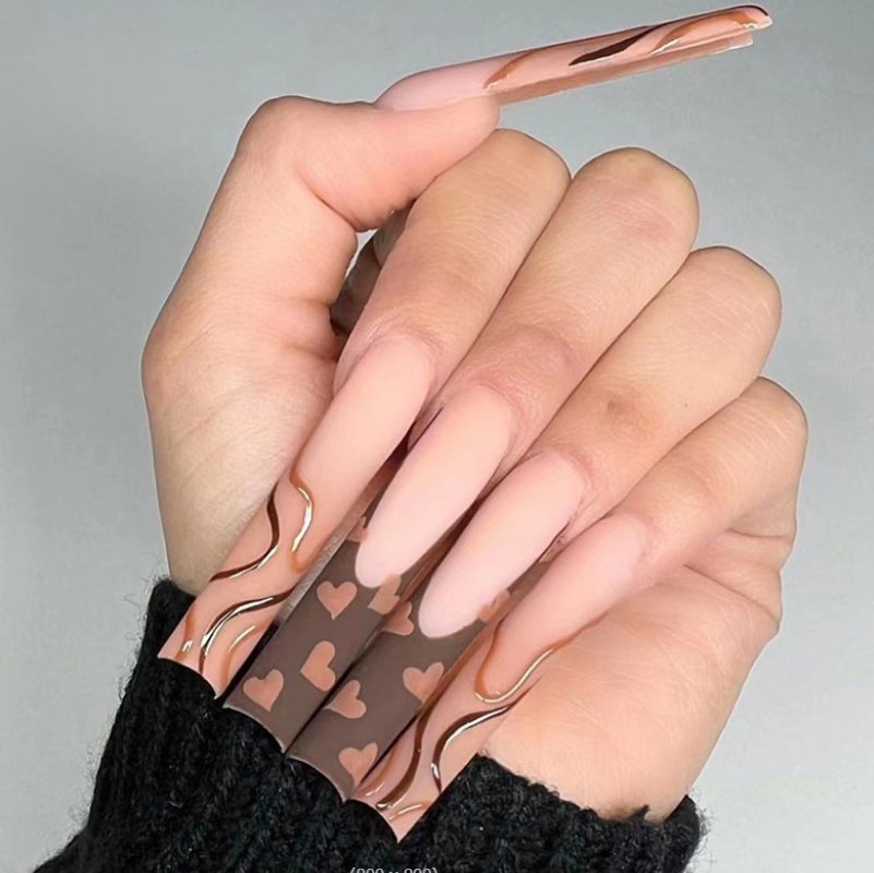 24 Colors Fake Nails Trendy Press on Nails Private Label Fake Nail