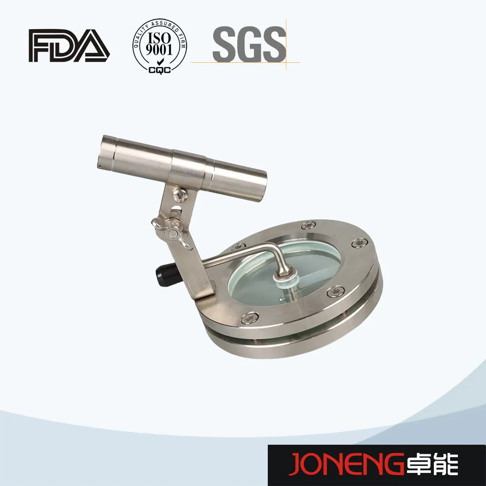 Hastelloy Sanitary Light Indicator Brewing Sight Glass Pipe Fittings with LED (JN-SG1005)