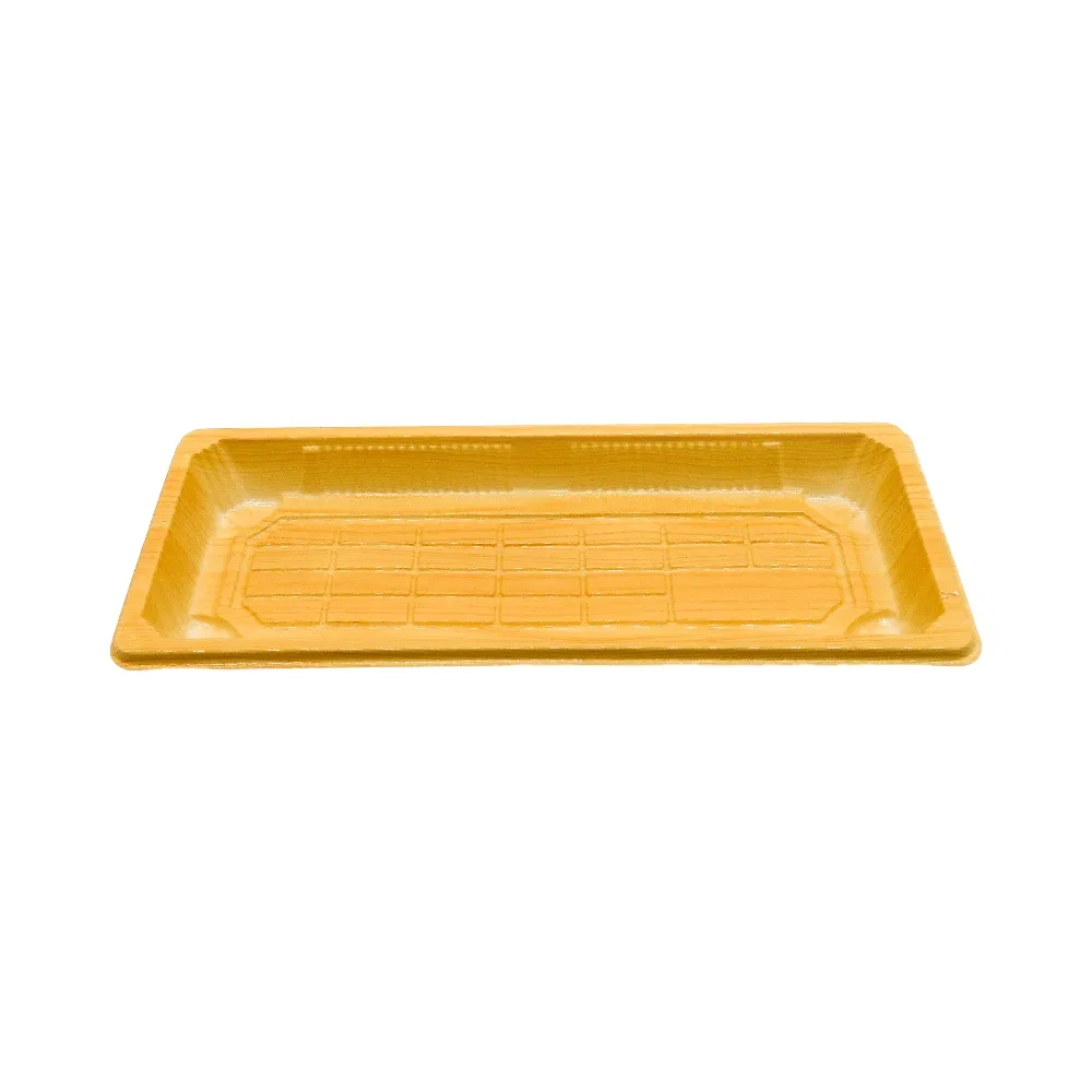 Factory Wholesale Recyclable Plastic Sushi Roll Food Packaging Food Grade Disposable Desserts Food Container Takeaway Freezable Custom Sushi Tray
