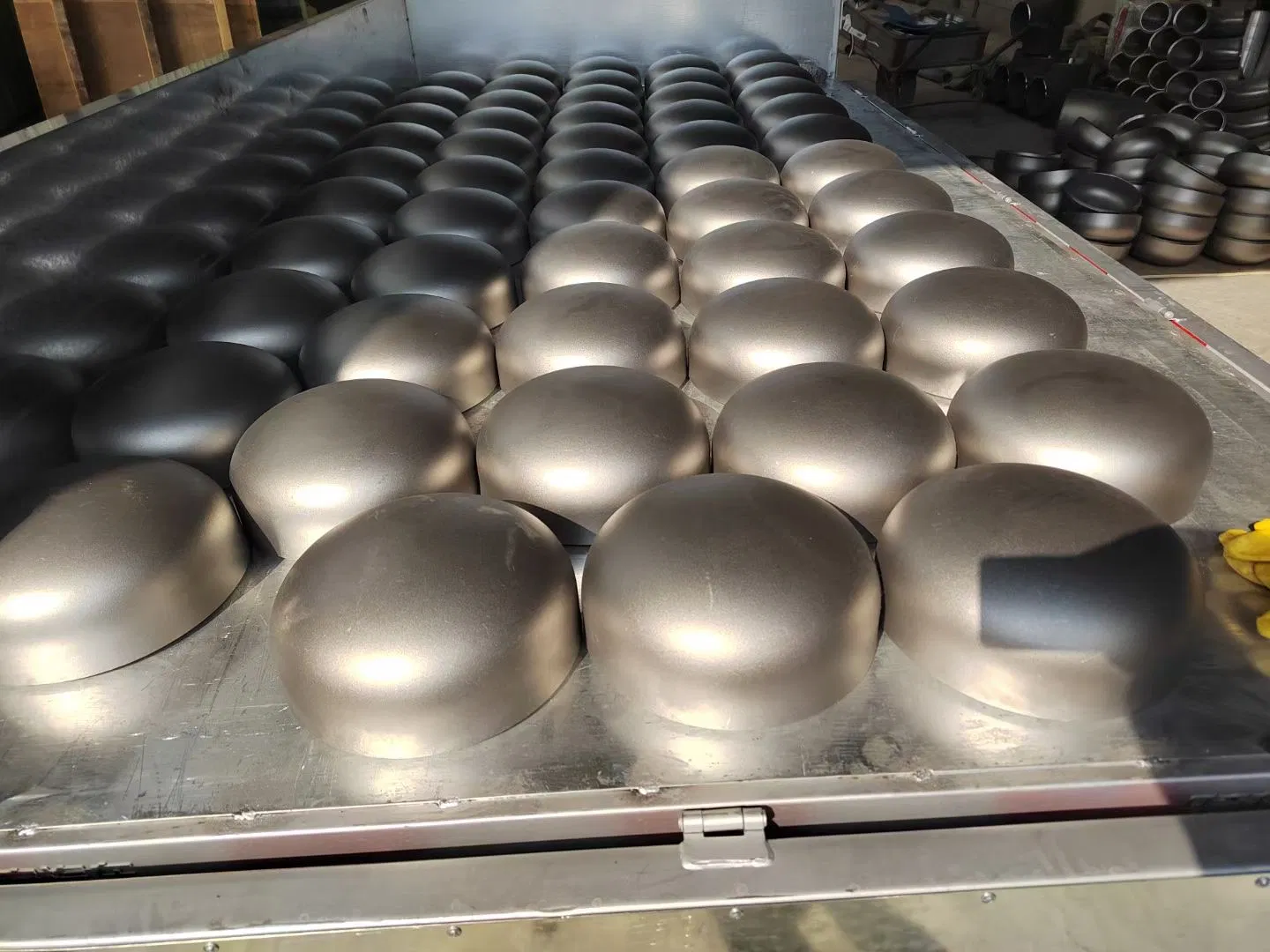 Round Stainless Steel Tube Pipe End Cap Custom Made Metal Tube Fitting