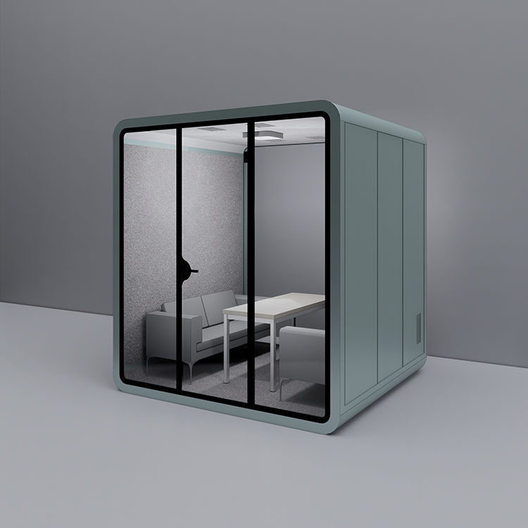Removable Soundproof Movable Silence Vocal Booth Private Telephone Call Pod with Ventilation System Office Phone Booth