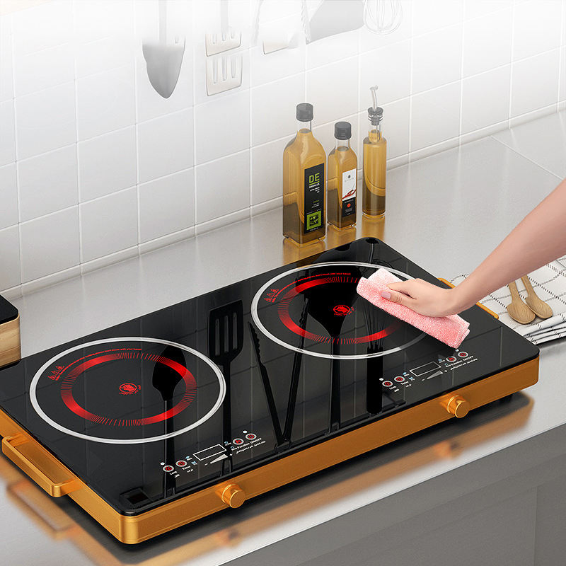 Electric Stove Infrared Hot Plates Multifunction Digital 2 Burner Kitchen Induction Cooker