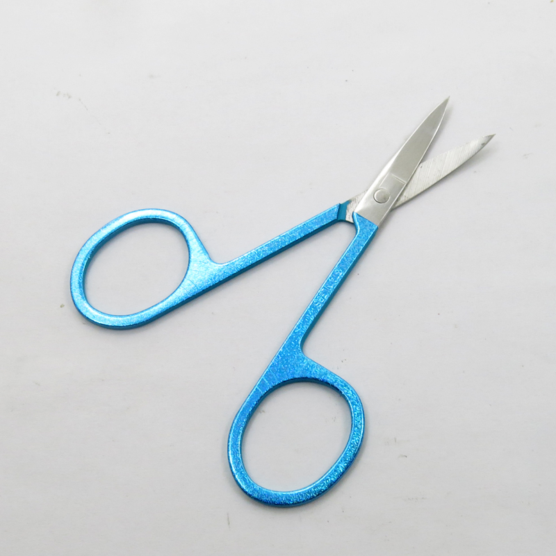 Colorful Coated with Glitter Stainless Steel Beauty Scissors Eyebrow Facial Eyebrow Eyelash Hair Beauty Makeup Beauty Accessories Tools