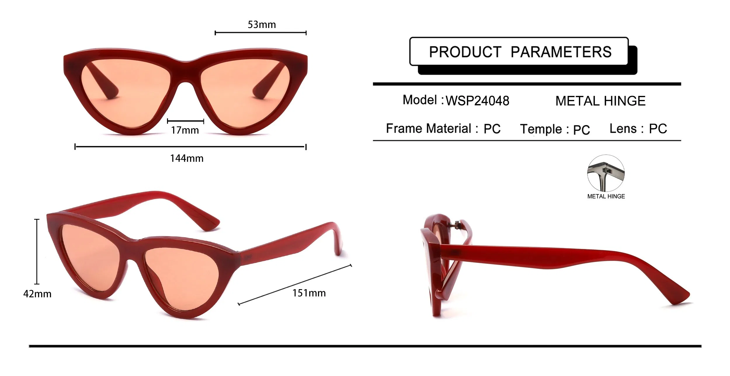 Triangle Frame Pure Color Fashion Sunglasses