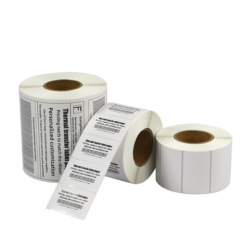 Customized Logo Printing on Barcode Label Roll Direct Thermal Barcode Sticker