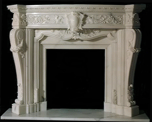 Fireplace/Sandstone Fireplace/ White Sandstone Fireplace