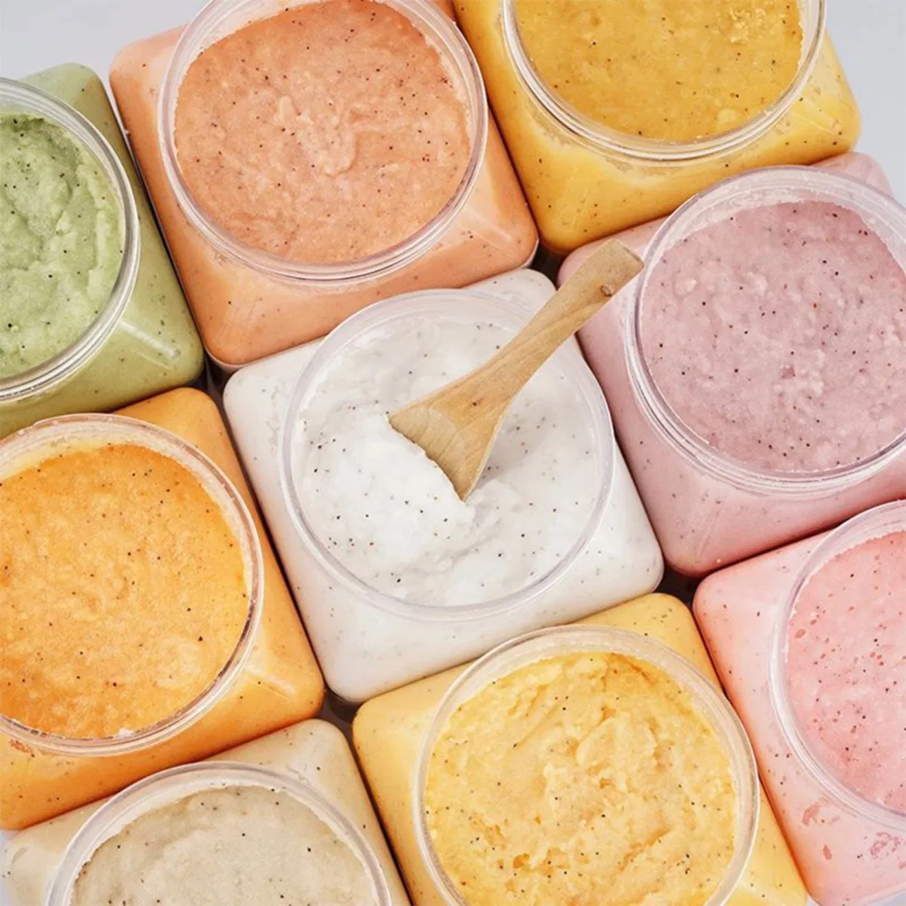 Wholesale Fruit Skin Care Organic Vegan Brightening Whitening Exfoliating Moisturizing Body Scrub